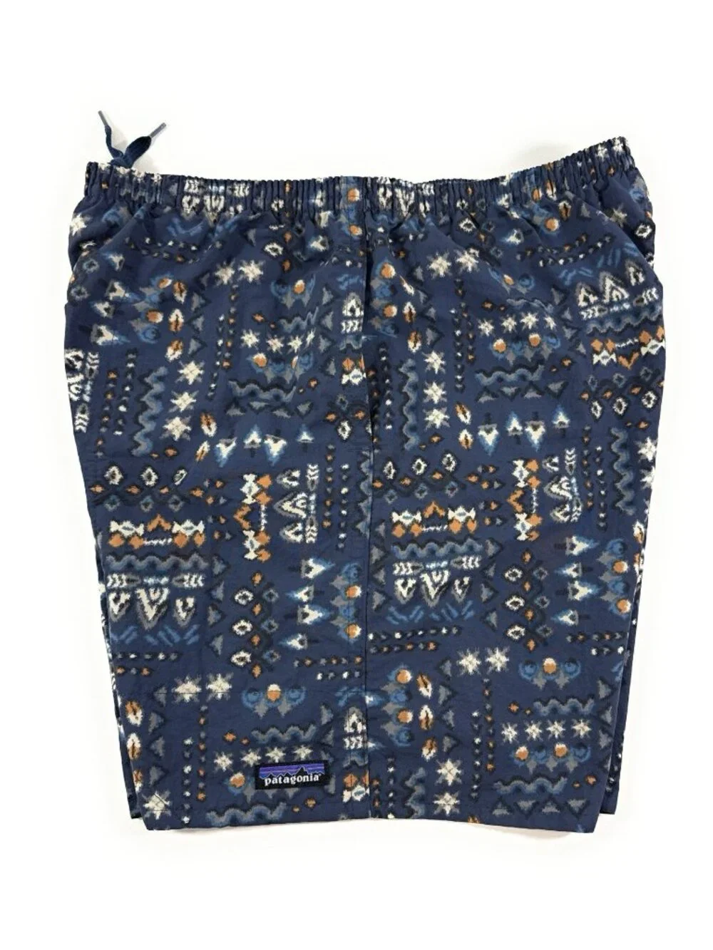 Patagonia Mens Baggies Shorts Size Large Swim Trunks Blue Aztec Print